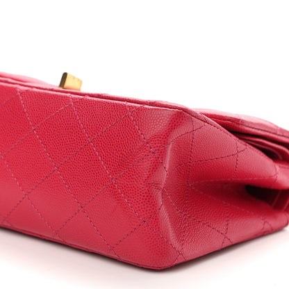 Chanel Caviar Quilted 2.55 Reissue 224 Flap Dark Pink 10 of 13