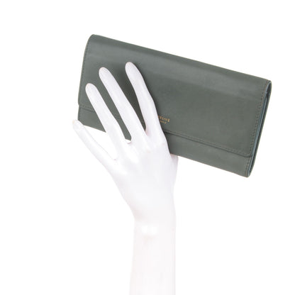 Celine Lambskin Large Flap Wallet Almond 2 of 8