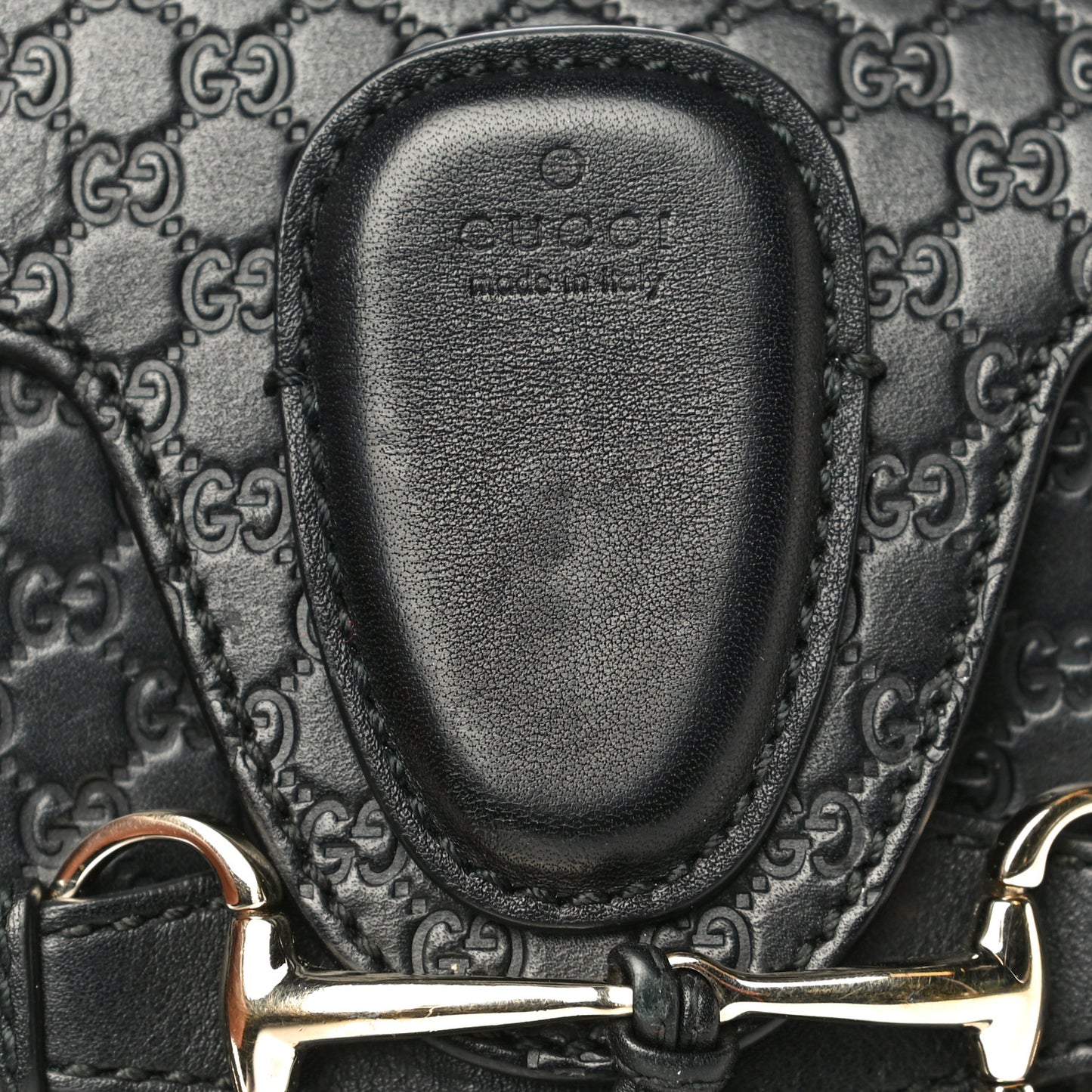 Microguccissima Mini Emily Shoulder Bag Black