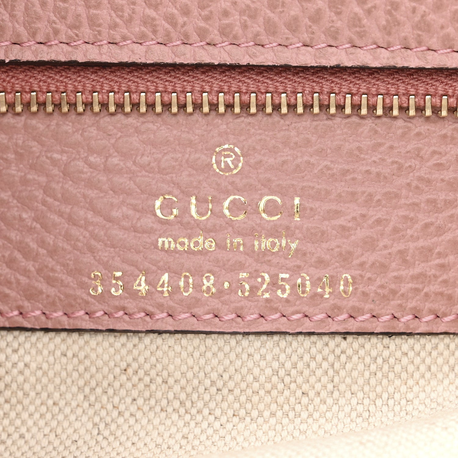 Gucci Dollar Calfskin Small Swing Tote Grey Field Soft Pink 6 of 10