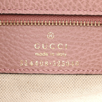 Gucci Dollar Calfskin Small Swing Tote Grey Field Soft Pink 6 of 10