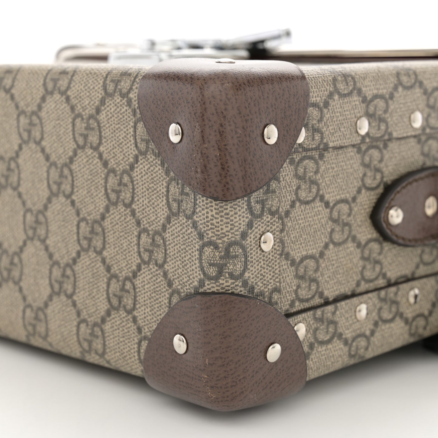 GG Supreme Monogram Globe-Trotter Beauty Case Brown