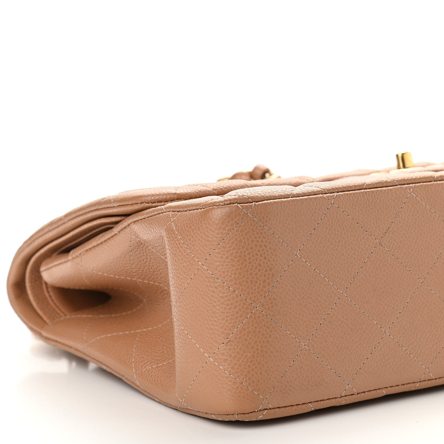 Chanel Caviar Quilted Jumbo Double Flap Beige 10 of 12