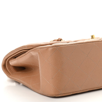 Chanel Caviar Quilted Jumbo Double Flap Beige 10 of 12