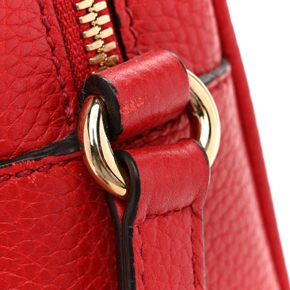Gucci Pebbled Calfskin Small Soho Disco Bag Tabasco Red 12 of 14