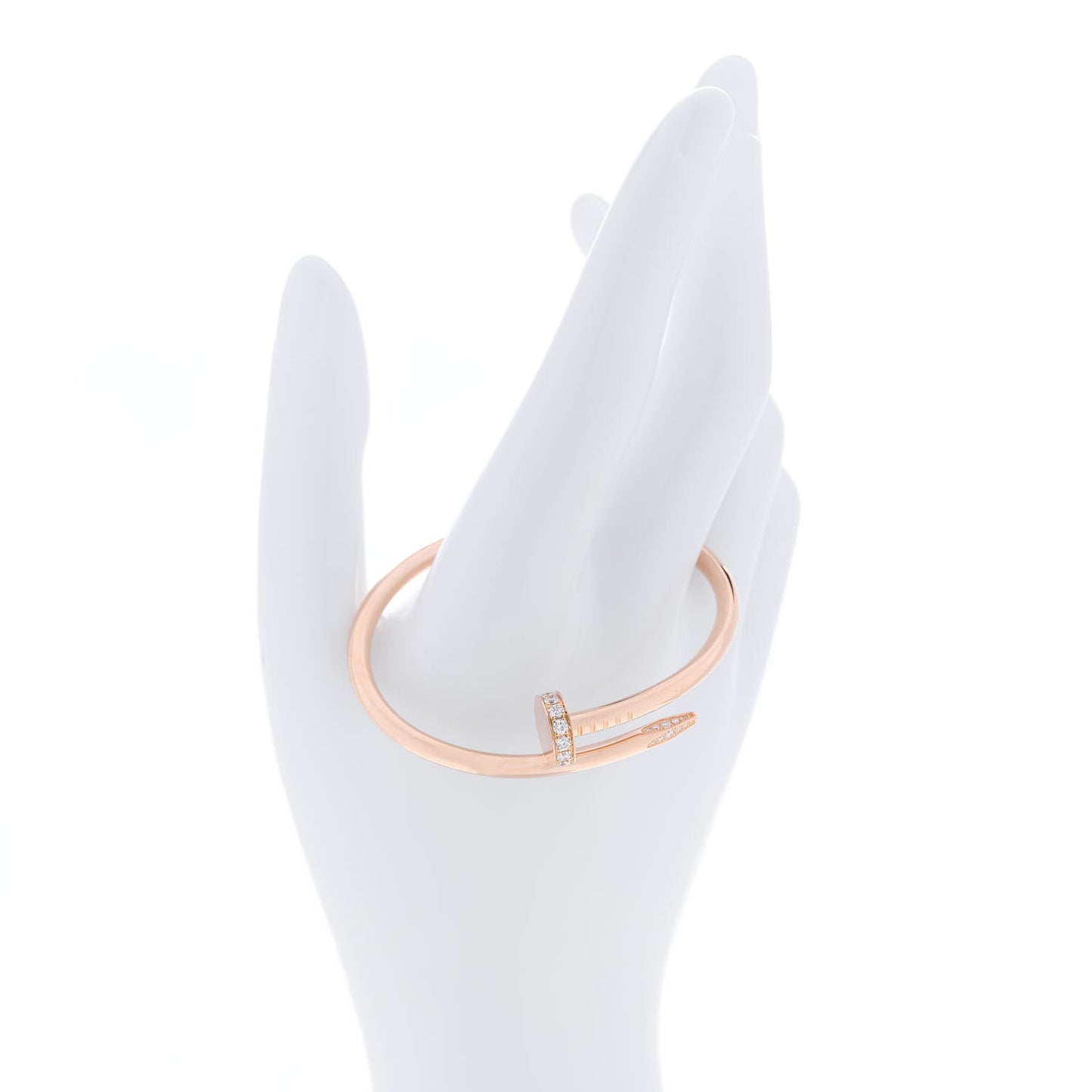 18K Pink Gold Diamond Juste Un Clou Bracelet 15