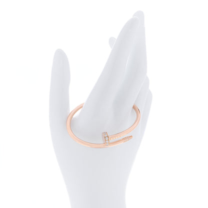 Cartier 18K Pink Gold Diamond Juste Un Clou Bracelet 15 2 of 7