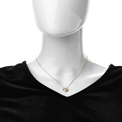 Cartier 18K Yellow Gold Diamond Mother of Pearl XS Amulette de Cartier Pendant Necklace 2 of 6