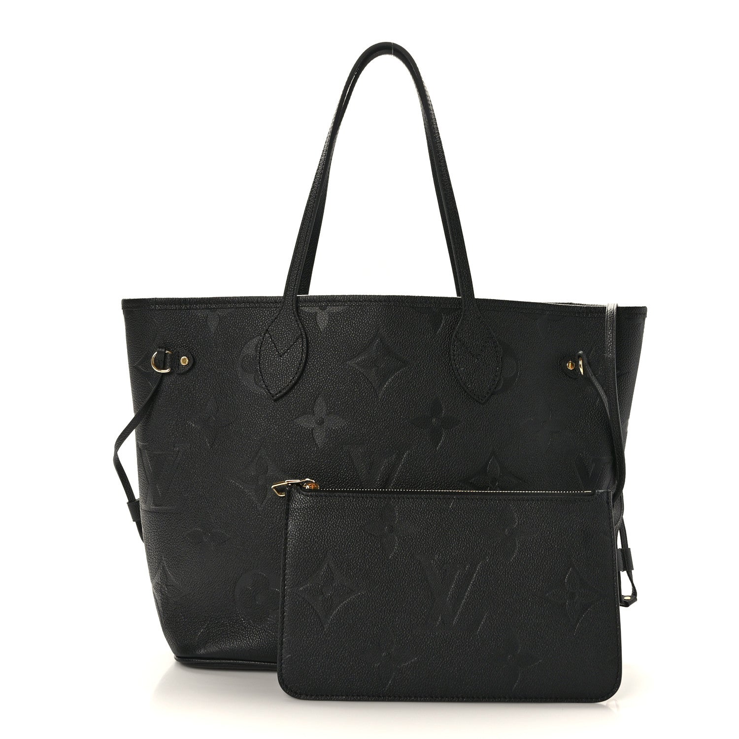 Louis Vuitton Empreinte Monogram Giant Neverfull MM Black 3 of 9