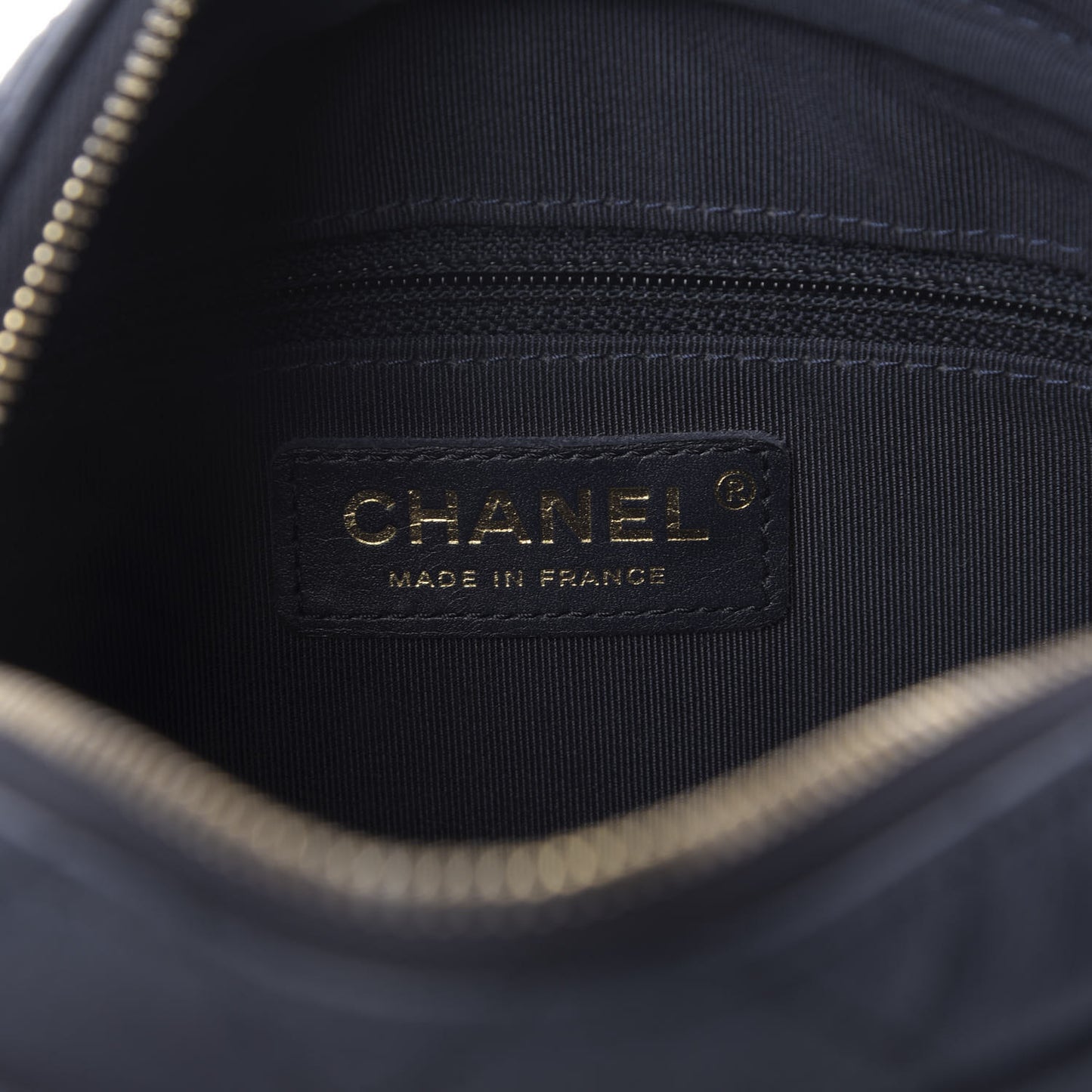 Caviar Quilted Small Coco Tassel Camera Case Dark Navy