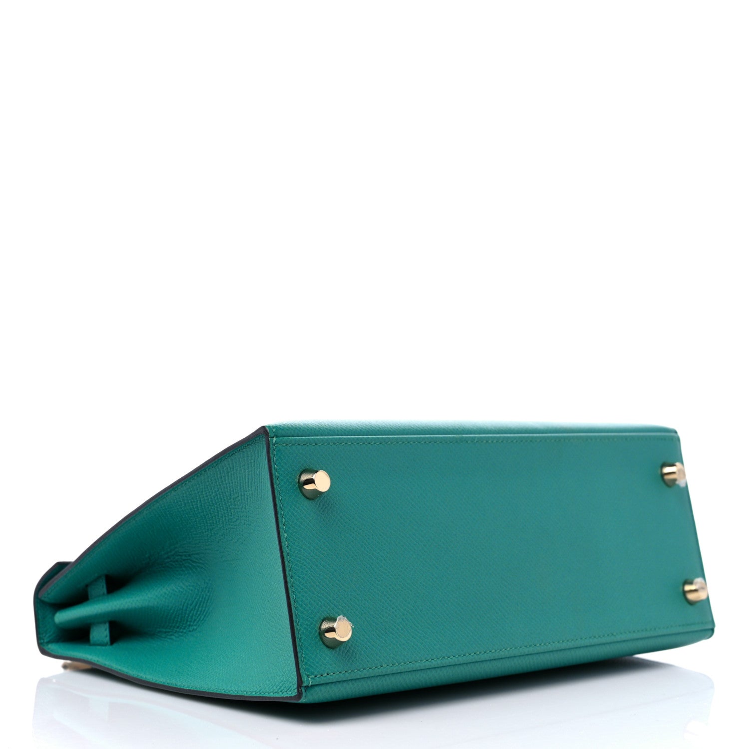 Hermes Epsom Kelly Sellier 25 Bleu Paon 4 of 9