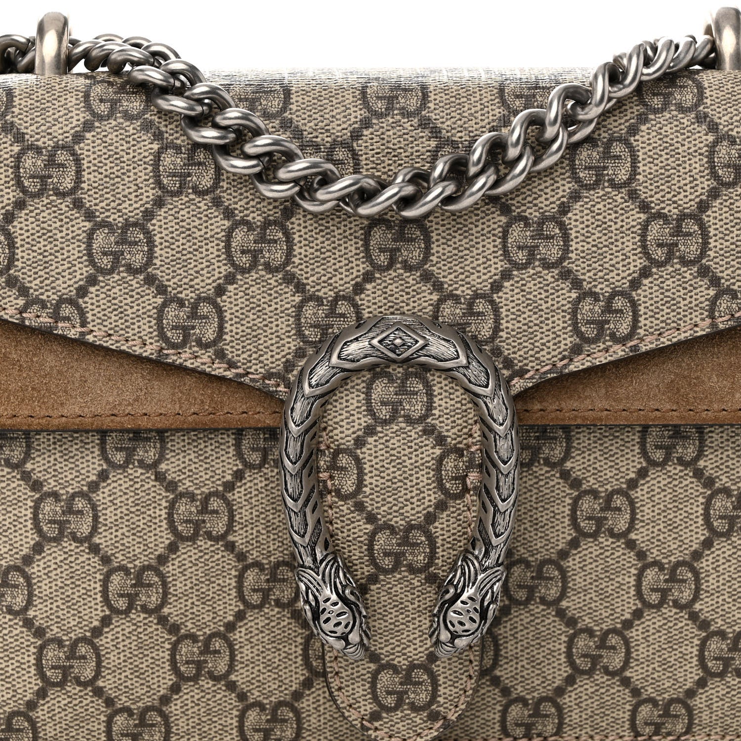 Gucci GG Supreme Monogram Mini Dionysus Shoulder Bag Taupe 7 of 11