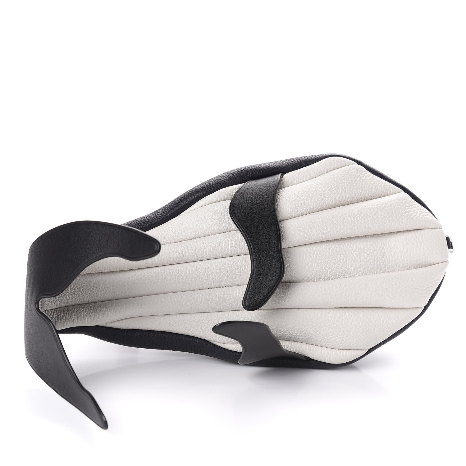 Loewe Calfskin Paula's Ibiza Mini Whale Crossbody Bag Black White 5 of 9