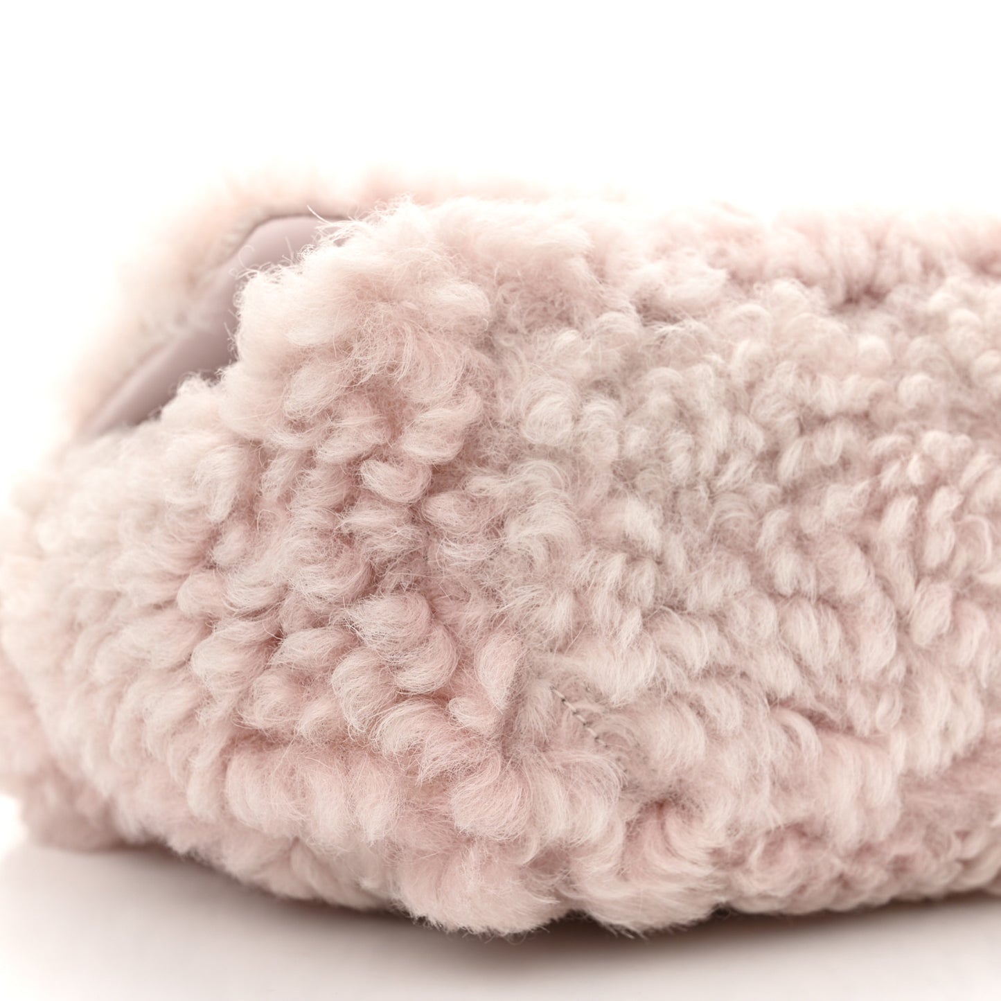 Shearling Sheepskin Medium Chanel 19 Flap Light Pink