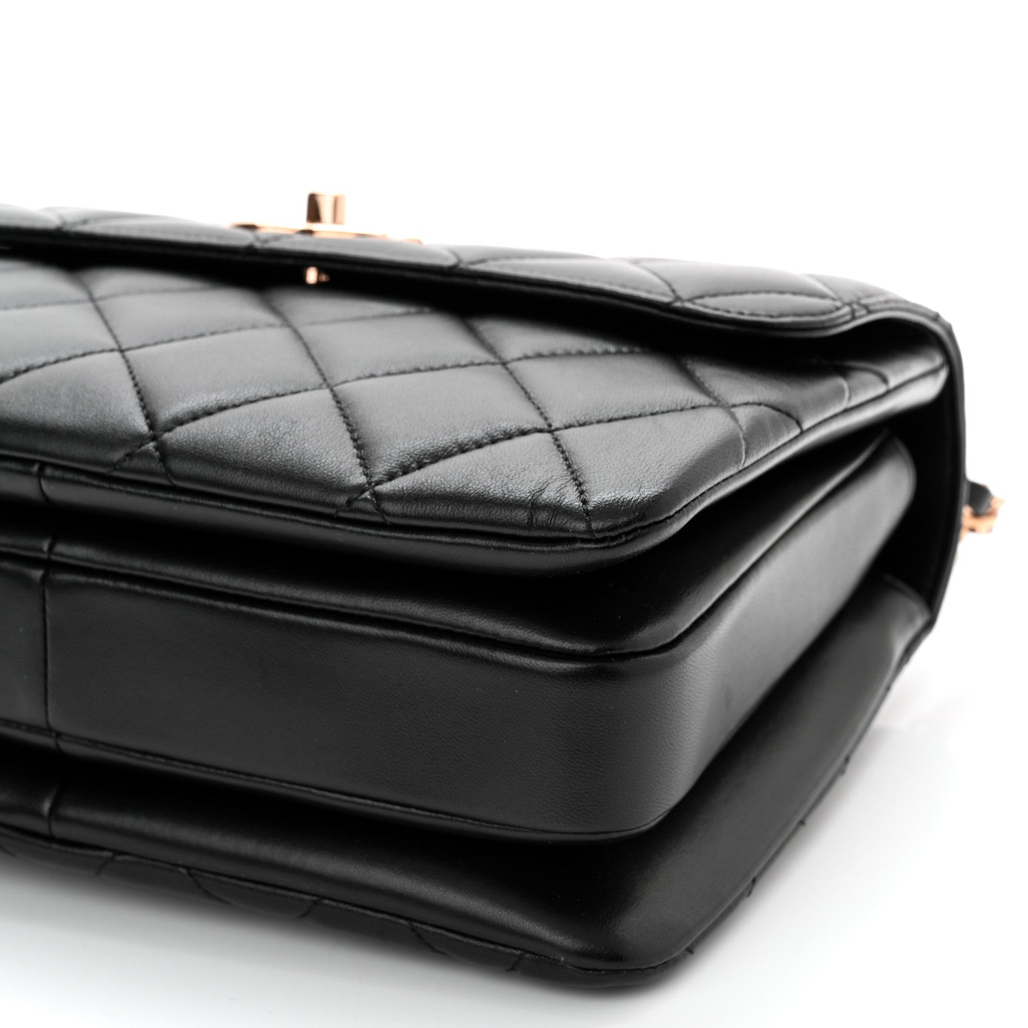 Chanel Lambskin Quilted Small Trendy CC Dual Handle Flap Bag Black 10 of 11