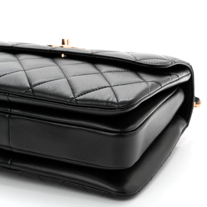 Chanel Lambskin Quilted Small Trendy CC Dual Handle Flap Bag Black 10 of 11