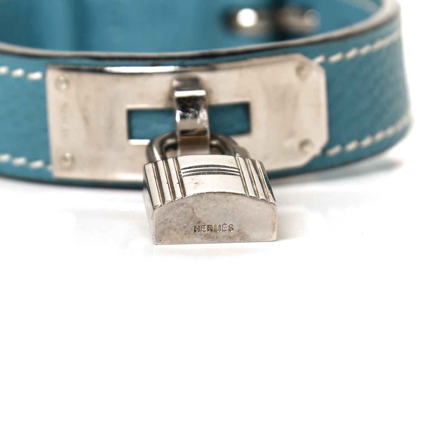 Taurillon Clemence Kelly Dog Leash and Collar Blue Jean