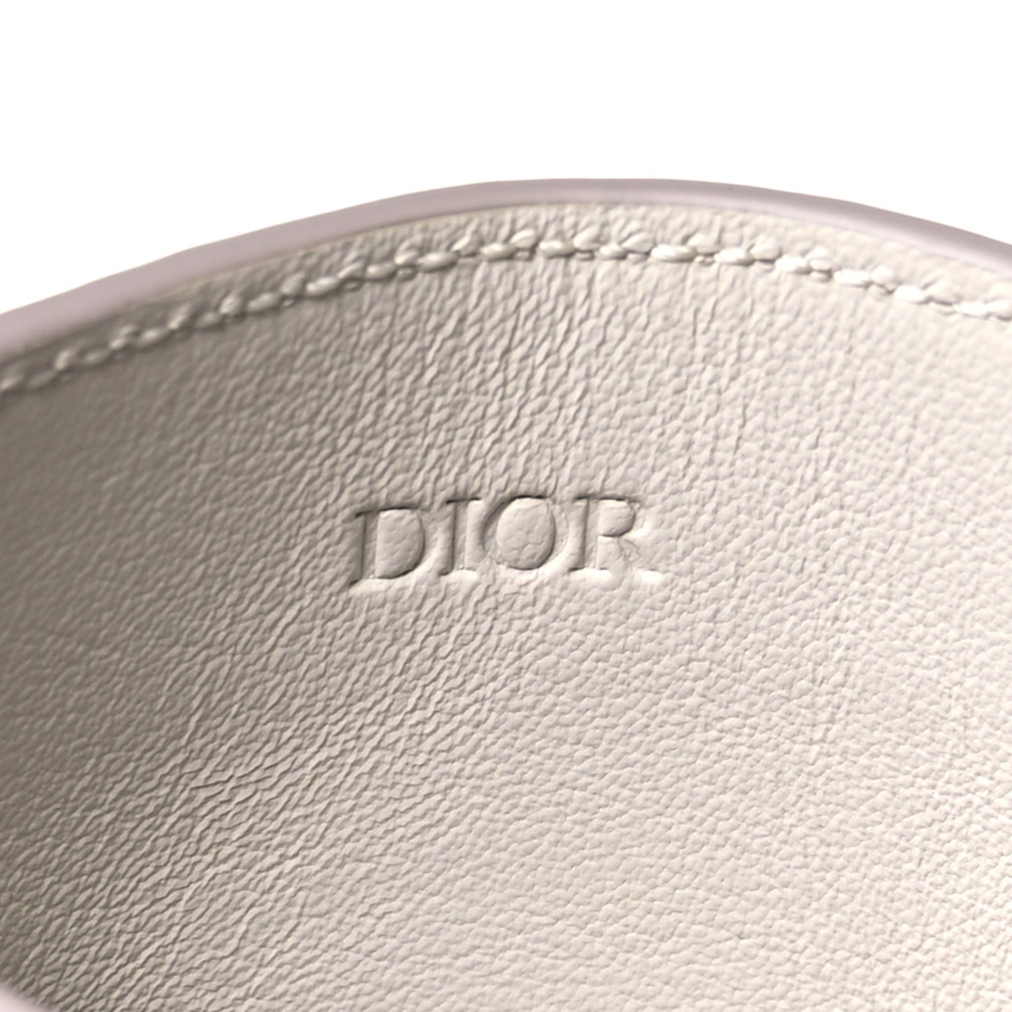 Snakeskin Dior Card Holder Beige Multicolor