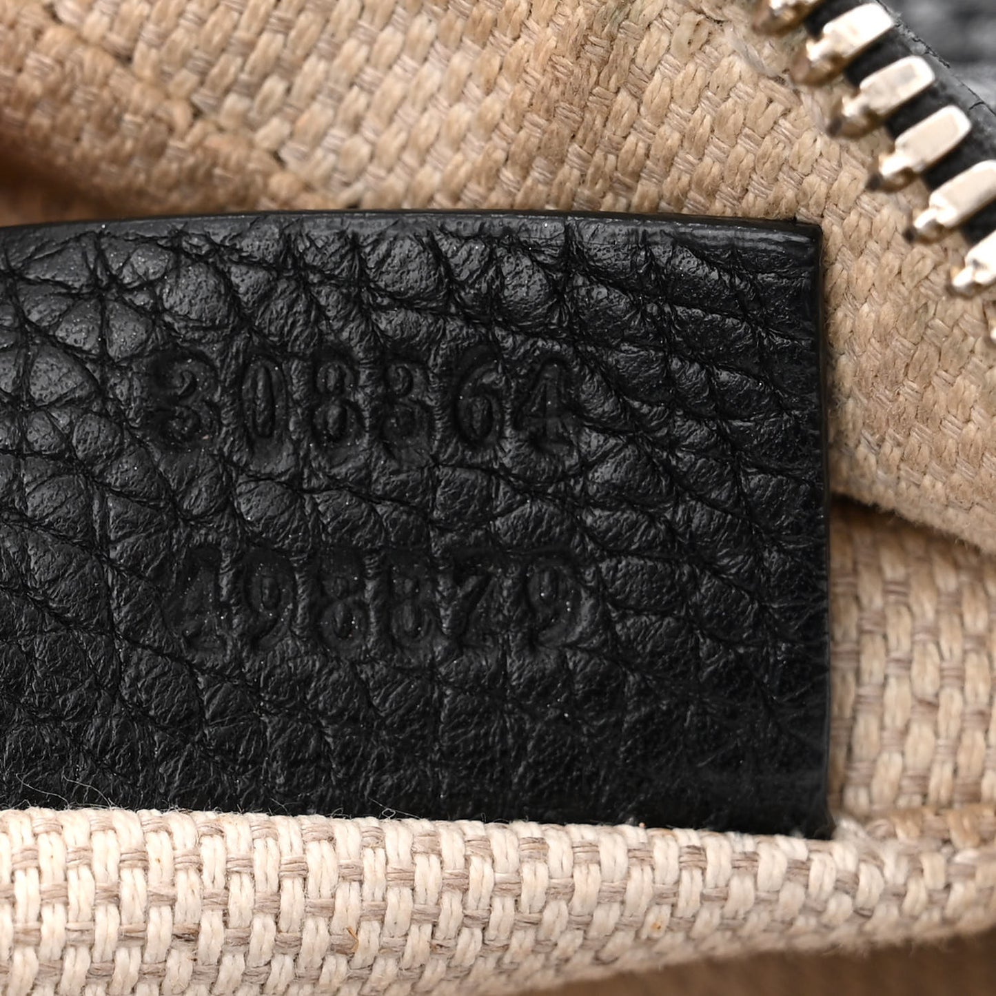 Pebbled Calfskin Small Soho Disco Bag Black