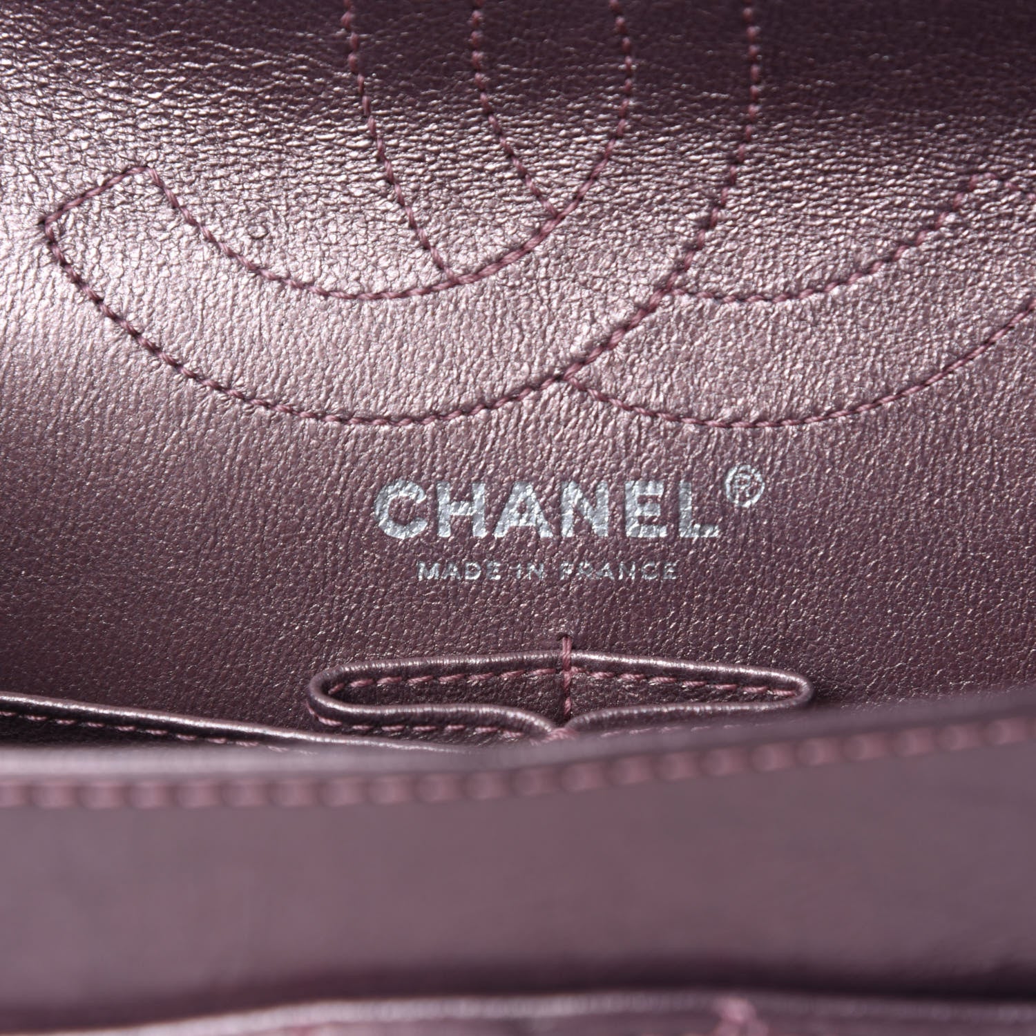 Chanel Metallic Aged Calfskin Quilted 2.55 Reissue 226 Flap Rose Fonce 10 of 13