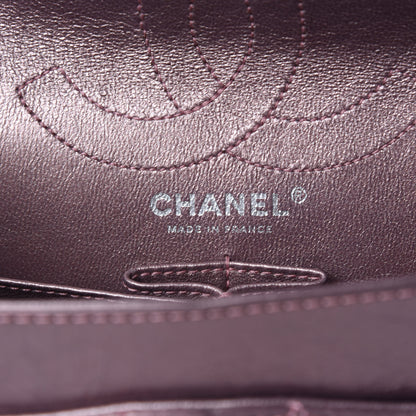 Chanel Metallic Aged Calfskin Quilted 2.55 Reissue 226 Flap Rose Fonce 10 of 13