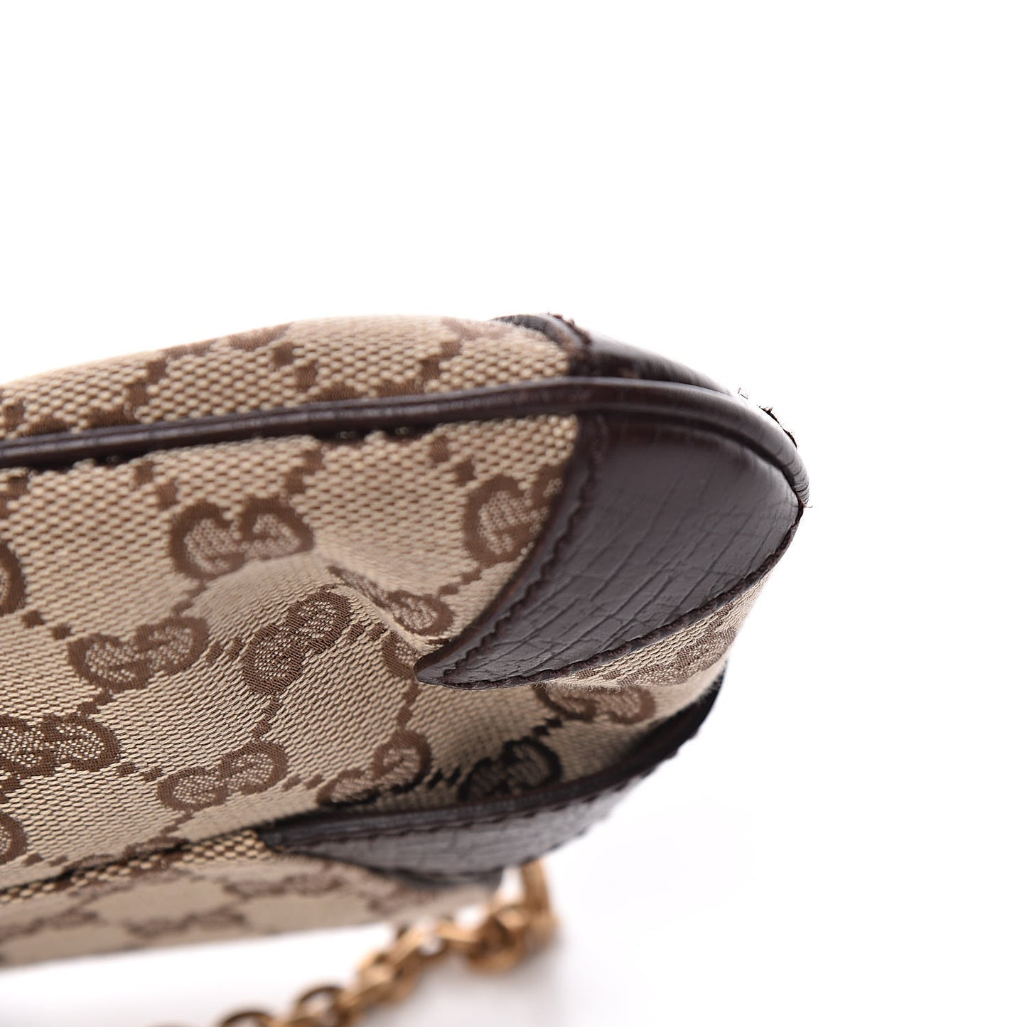 Monogram Horsebit Clutch Dark Brown