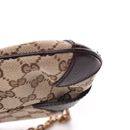 Gucci Monogram Horsebit Clutch Dark Brown 10 of 11