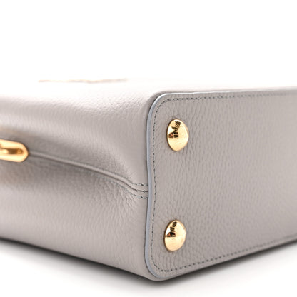 Louis Vuitton Taurillon Snakeskin Capucines BB Steeple Grey 8 of 10