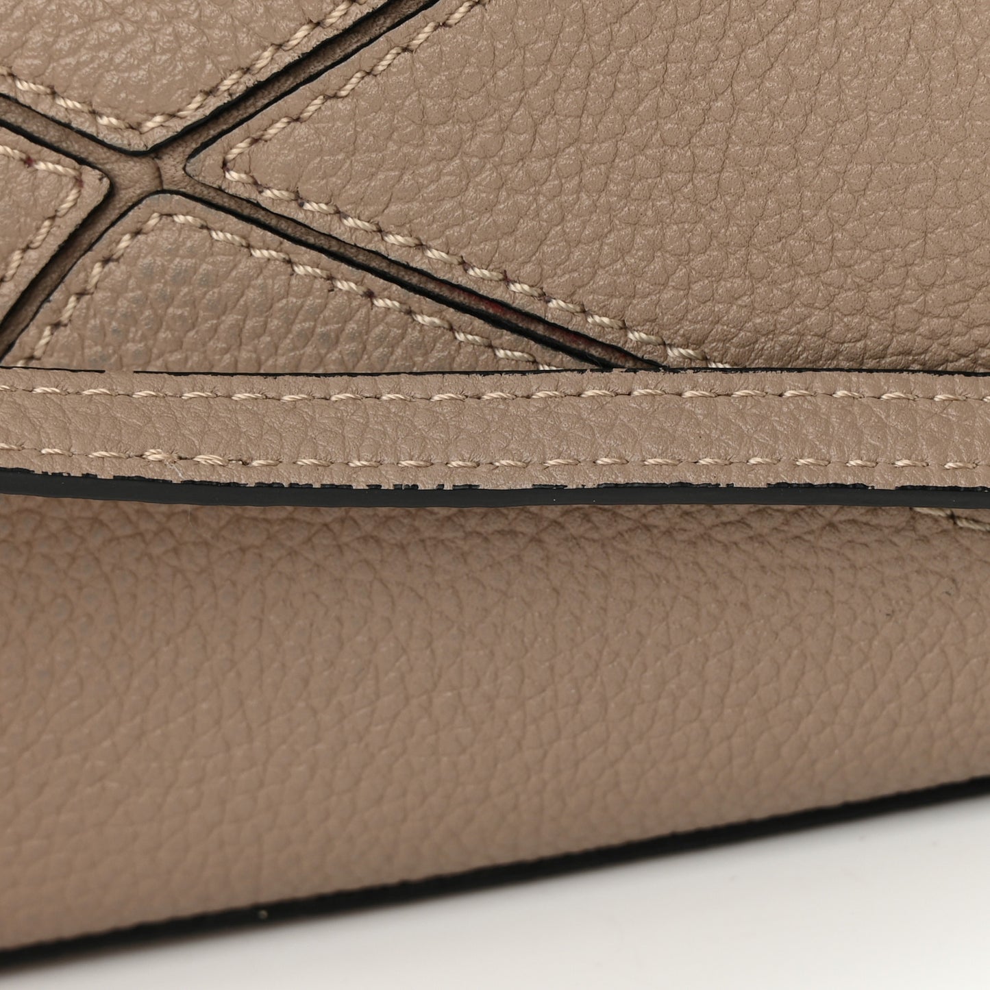 Calfskin Mini Puzzle Bag Sand