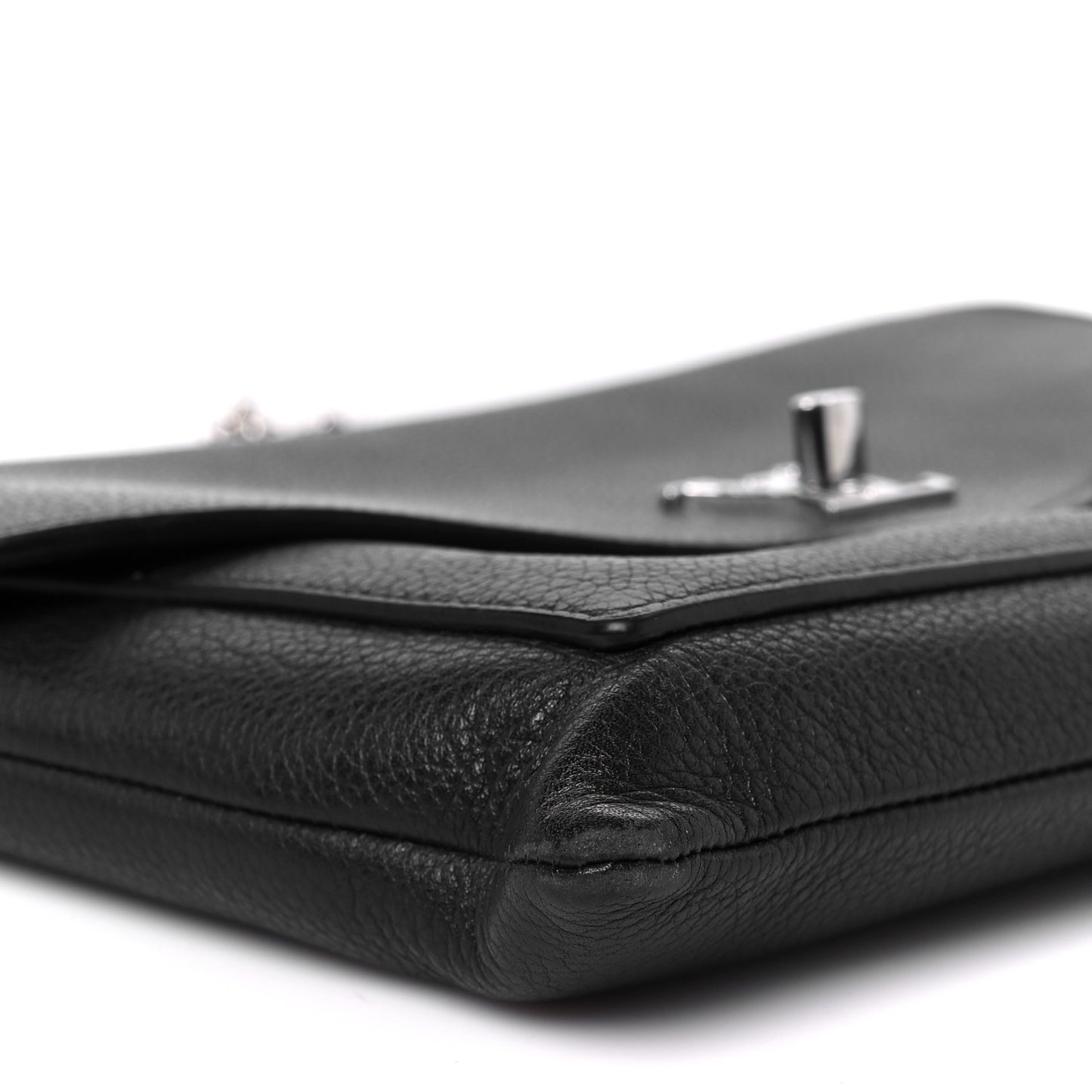 Soft Calfskin My Lockme Chain Pochette Black
