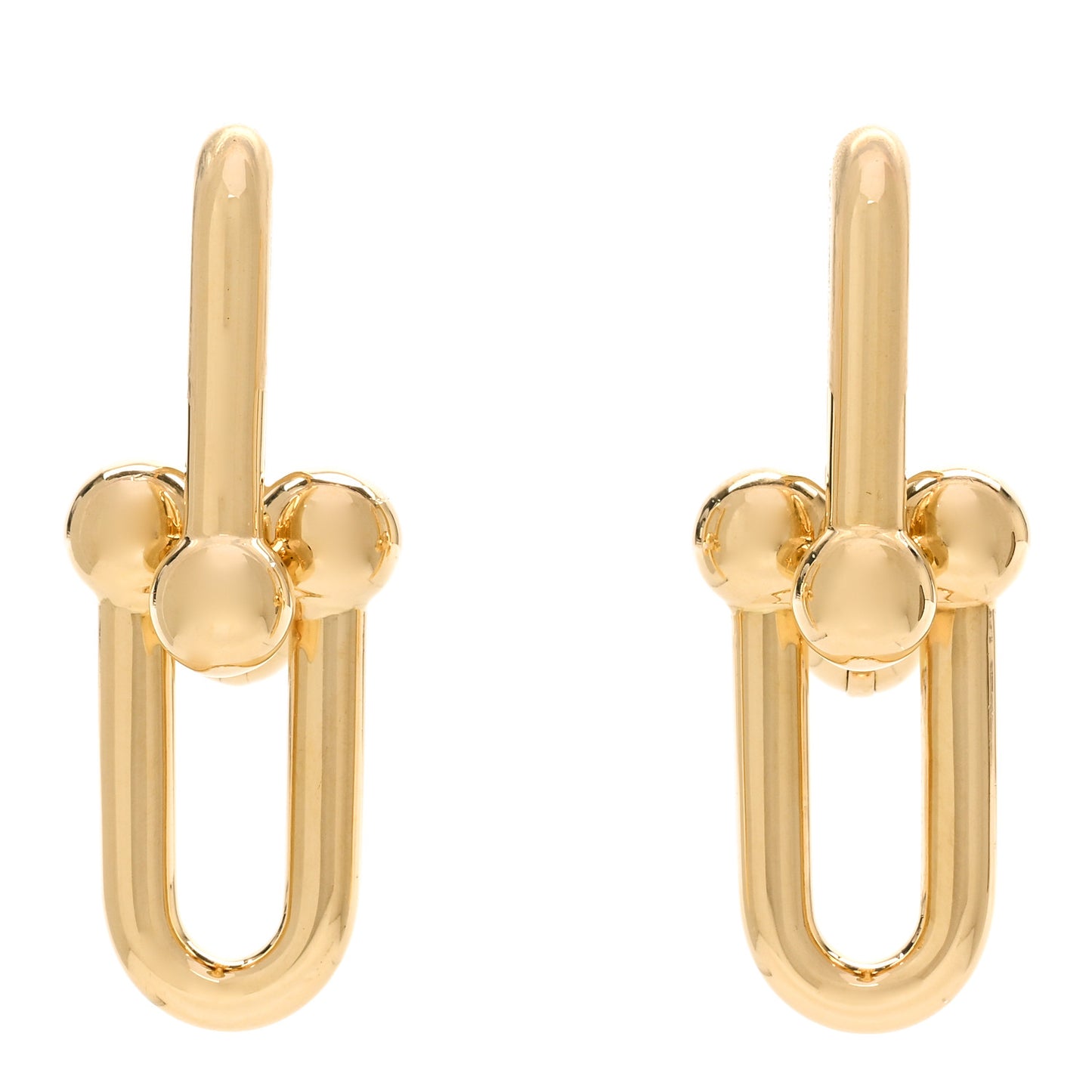 18K Yellow Gold Large HardWear Link Earrings