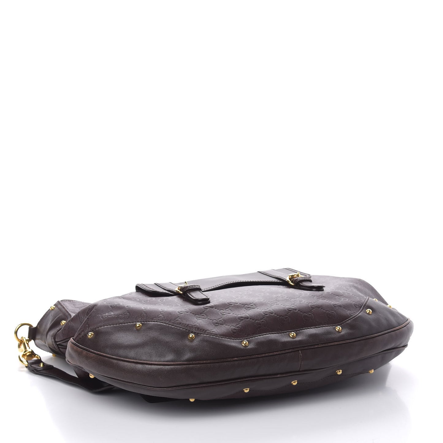 Guccissima Large Bamboo Messenger Tote Bag Purple