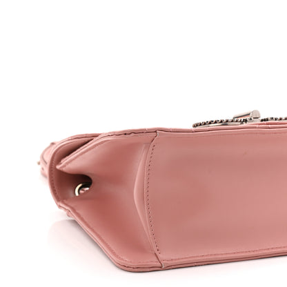 Salvatore Ferragamo Calfskin Quilted Gancini Flap Bag Antique Rose 8 of 9