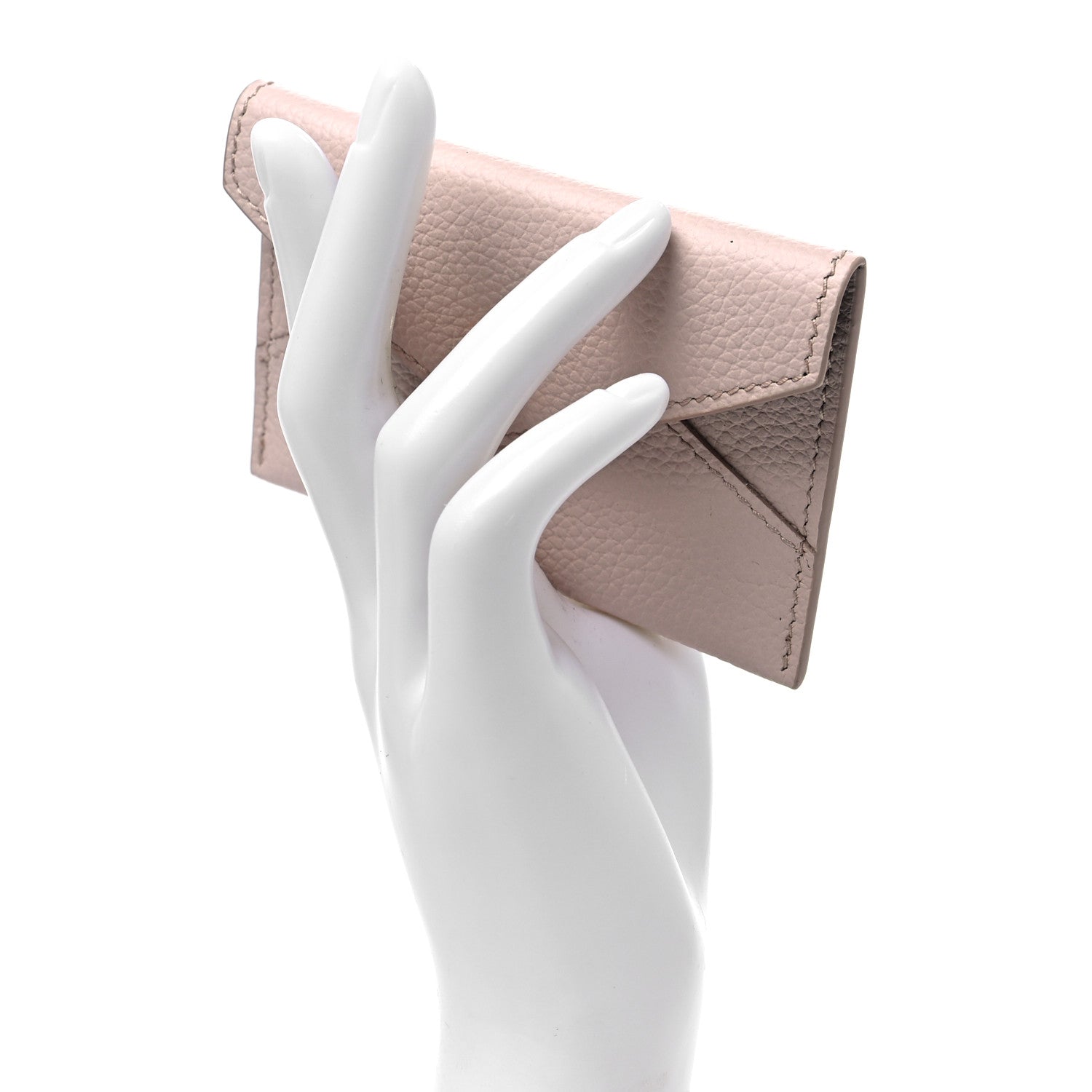 Alexander McQueen Calfskin Skull Envelope Card Holder Teint 2 of 7
