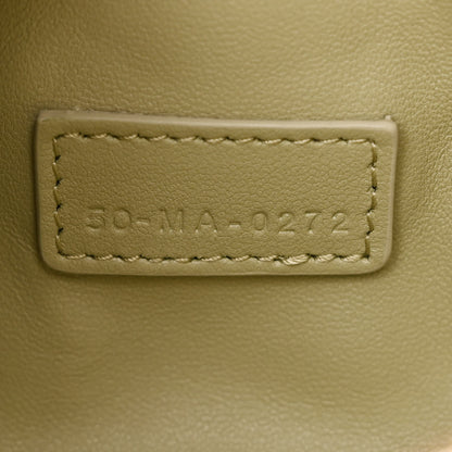 Christian Dior Calfskin Macrocannage Small Diortravel Nomad Pouch Desert Sage 7 of 10