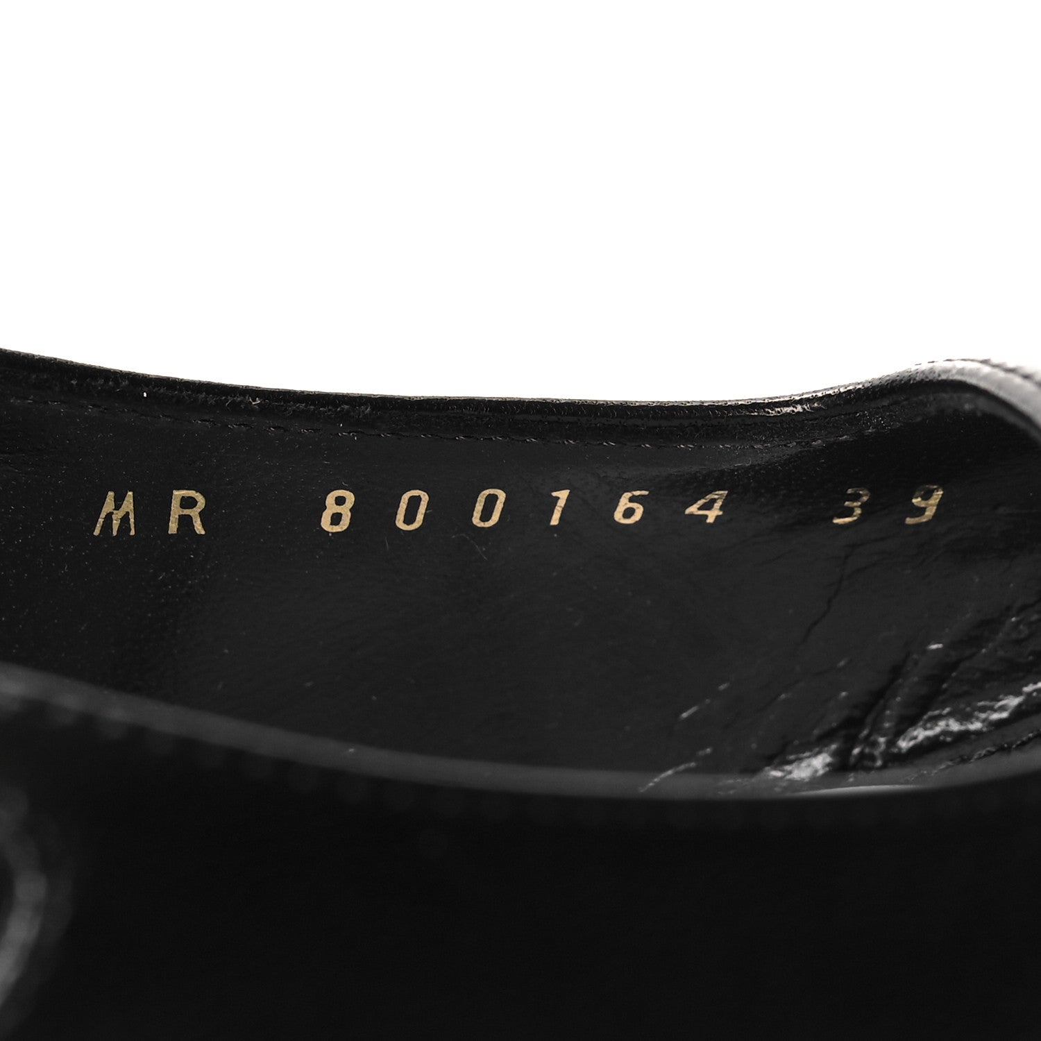 Saint Laurent Calfskin Metallic Toe Slingback Strap Heels 39 Black 6 of 9