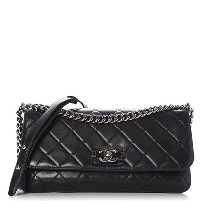 Chanel Lambskin Quilted Soft Boy Flap Black 1 of 11