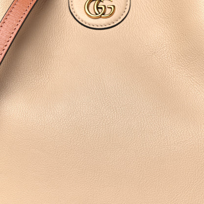 Gucci Softy Wonka Textured Dollar Calfskin Small Diana Shoulder Bag Light Beige 8 of 10
