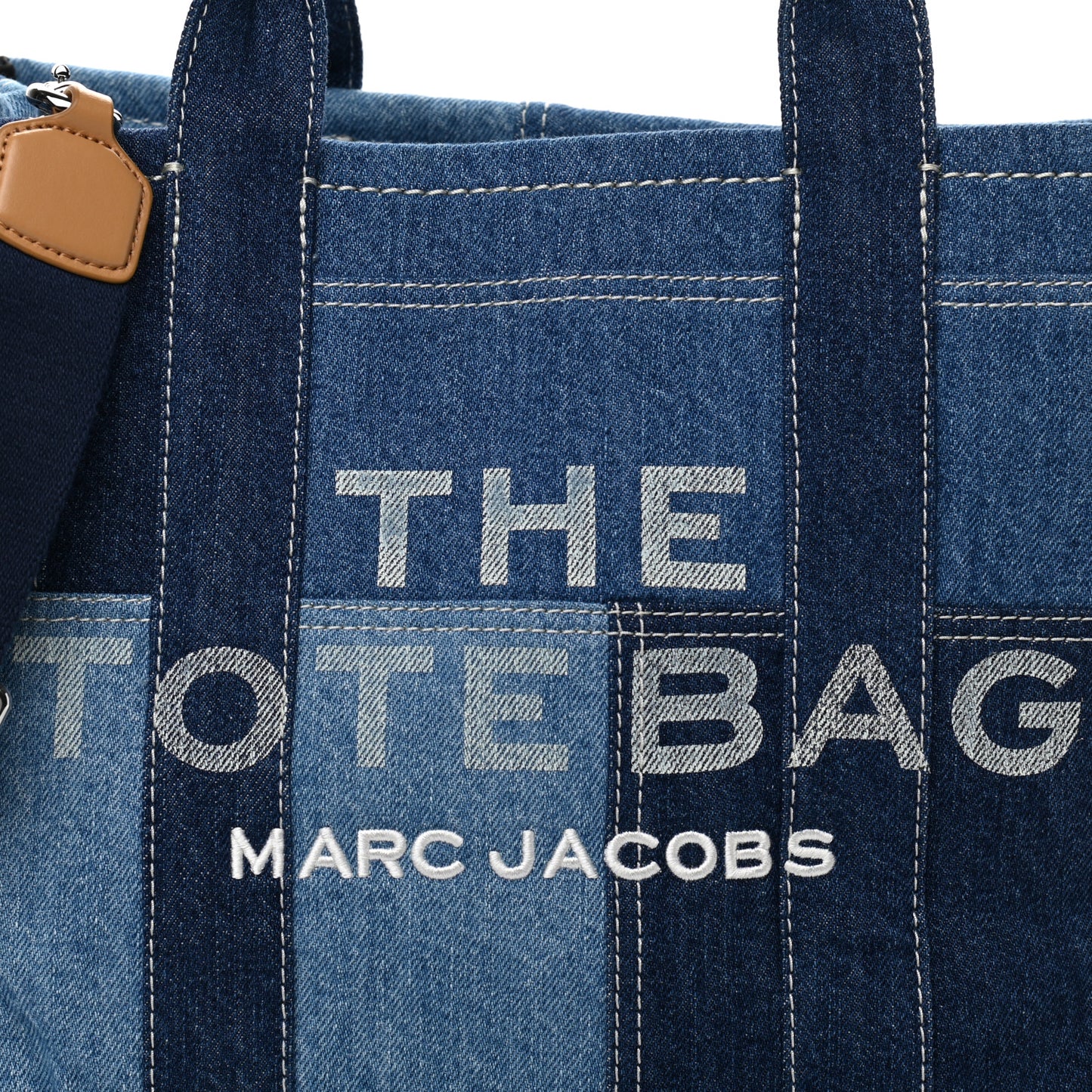 Denim Canvas Small Tote Bag Blue