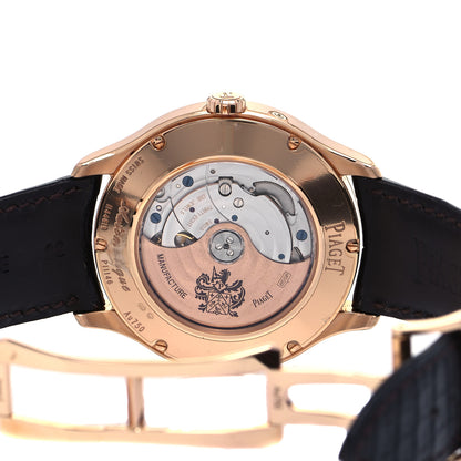 Piaget 18K Rose Gold Alligator 43mm Gouverneur Perpetual Calendar Automatic Watch 4 of 5