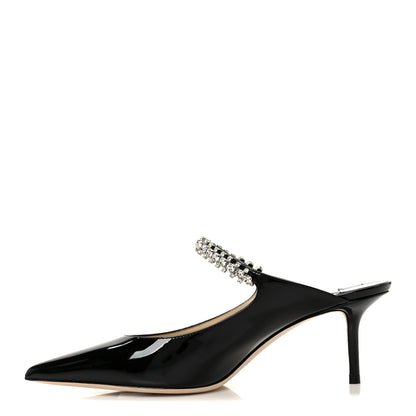 Jimmy Choo Patent Crystal Bing 65 Pumps 39.5 Black 1 of 9