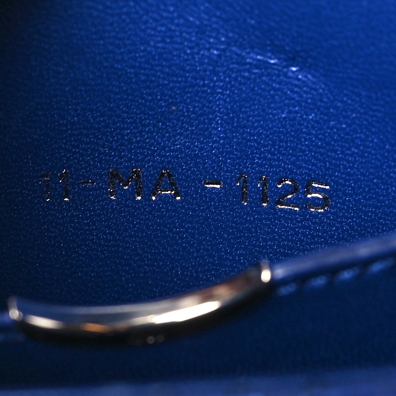 Christian Dior Metallic Snakeskin Small Diorama Flap Bag Blue 7 of 9