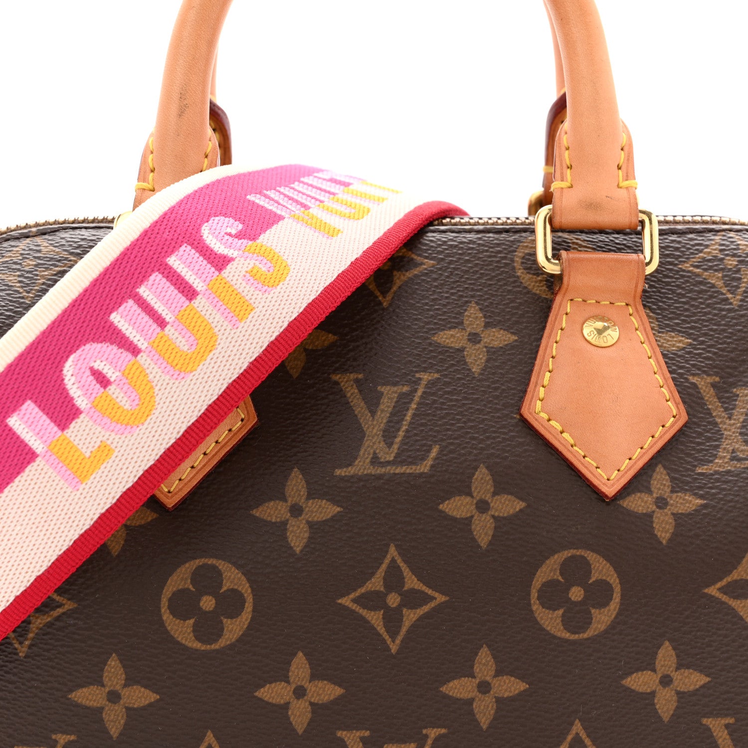 Louis Vuitton Monogram Speedy Bandouliere 20 Fuchsia 1867888