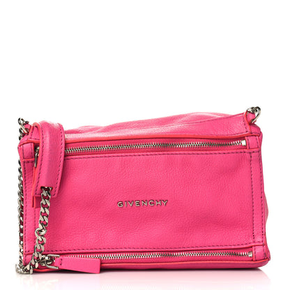 Givenchy Sugar Goatskin Mini Chain Pandora Hot Pink 1 of 13