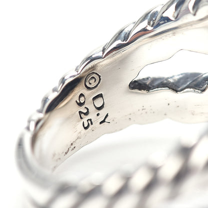 David Yurman Sterling Silver Diamond Black Onyx 14mm Albion Ring 55 7.25 5 of 5