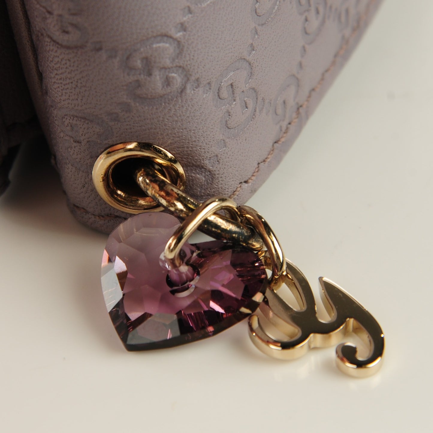 Patent Microguccissima Continental Wallet Lavender