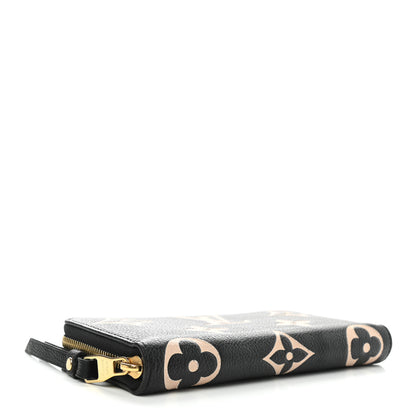 Louis Vuitton Empreinte Monogram Giant Zippy Wallet Black Beige 4 of 7