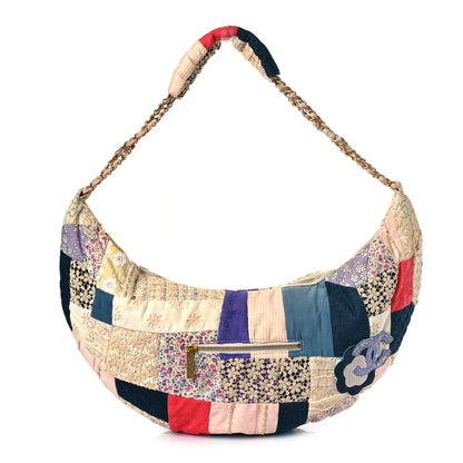Chanel Fabric Patchwork Hobo Pink 1 of 11