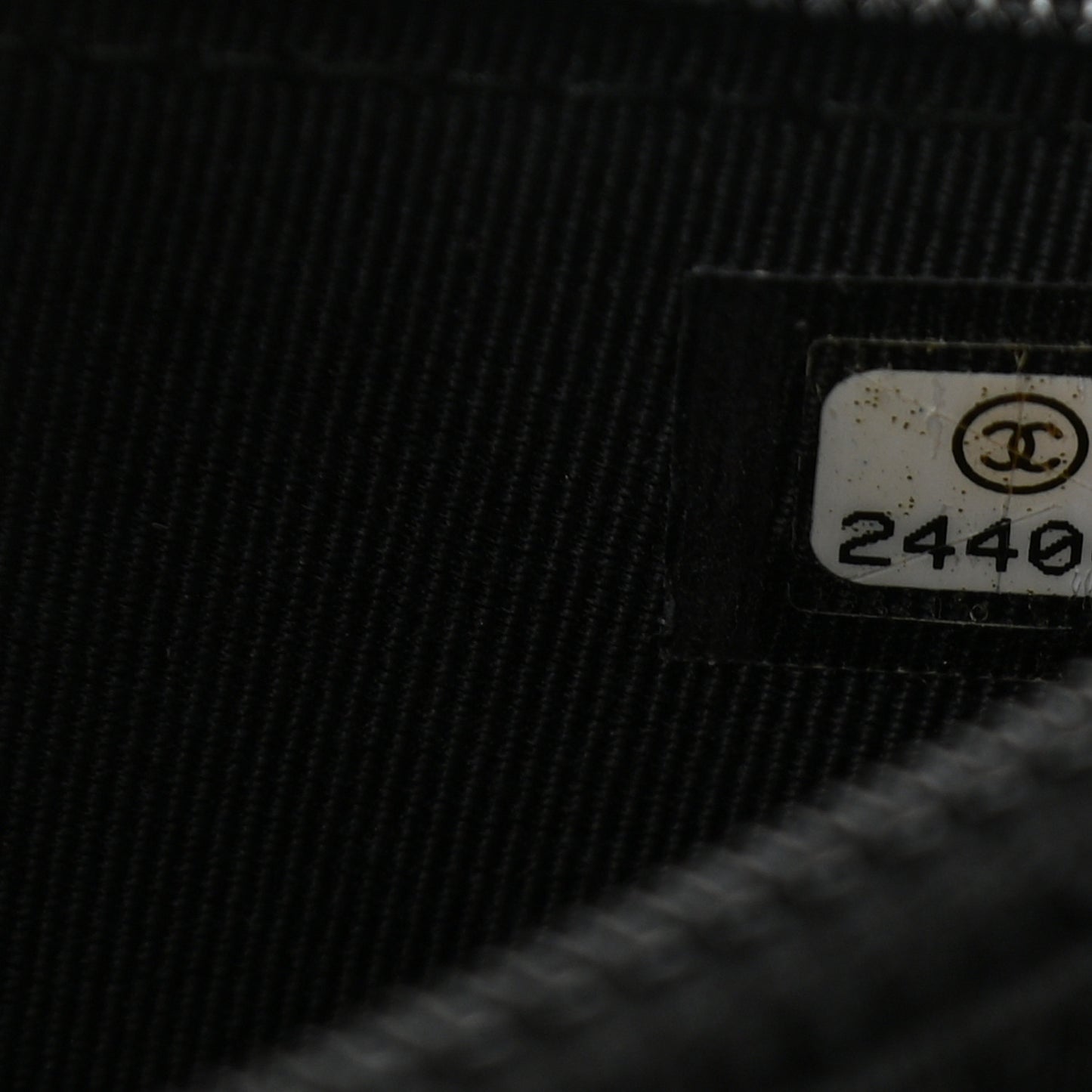 Letter Calfskin Embossed Quilted Square Wallet On Chain WOC Black