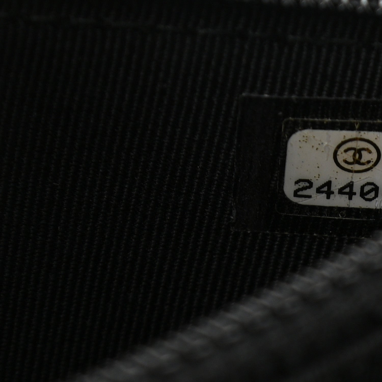 Chanel Letter Calfskin Embossed Quilted Square Wallet On Chain WOC Black 14 of 27